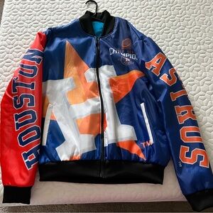 Houston Astros 2017 World Series Champions Bomber Jacket Mens Size L MLB HotGift